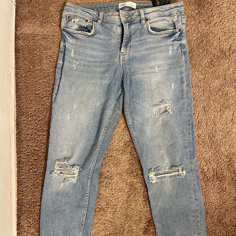 Zara ripped jeans